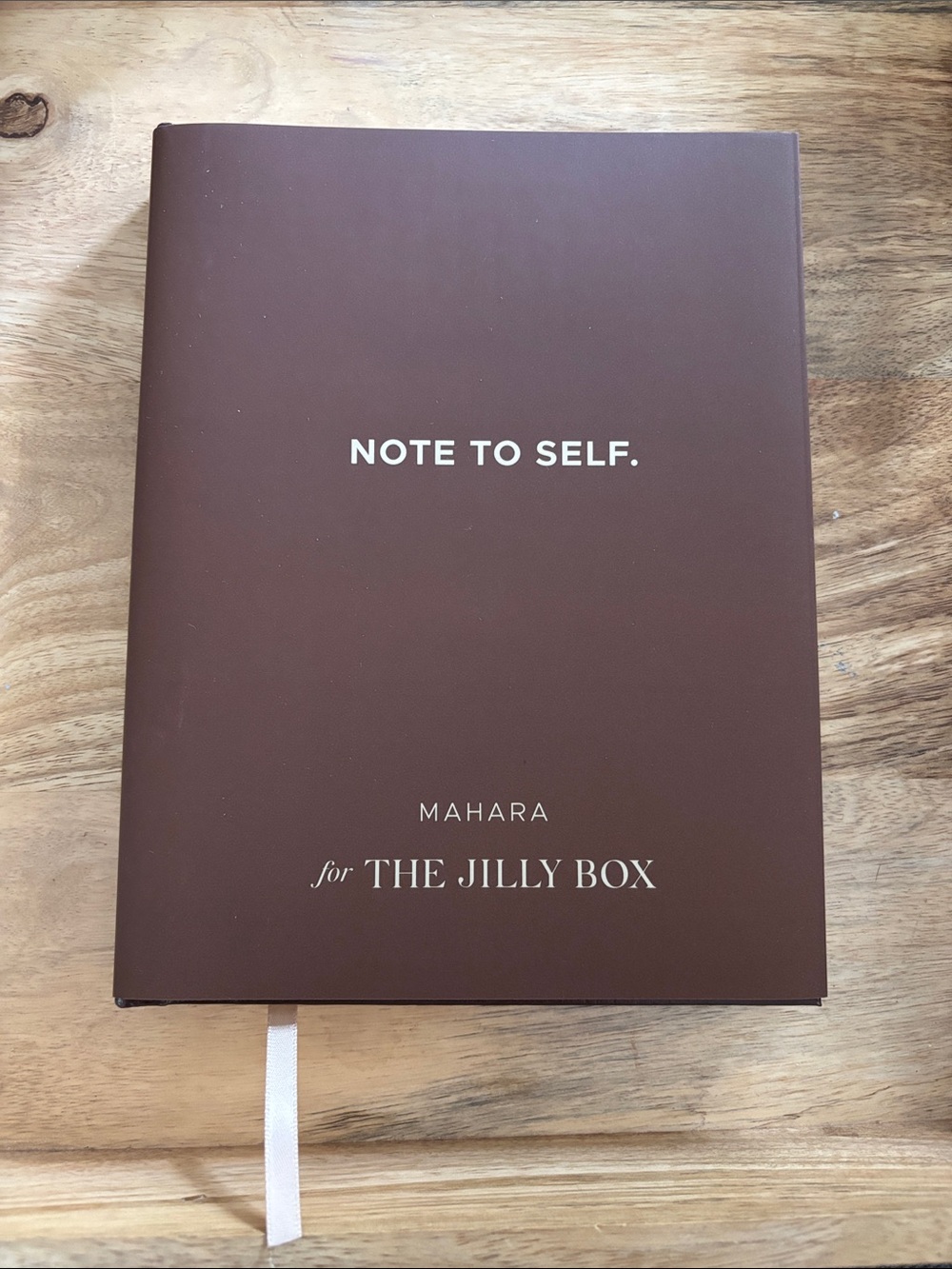 MAHARA | NOTE TO SELF for THE JILLY BOX - Brown Hardcover Notebook